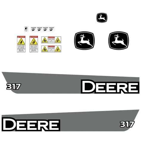 John Deere 317 Decal Set / Sticker Kit 